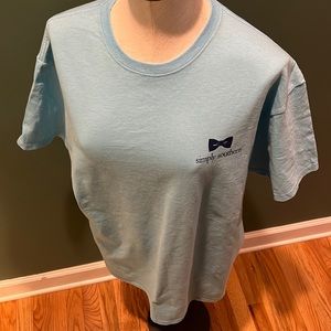NWT Simply Southern Short Sleeve Tee with Navy Logo